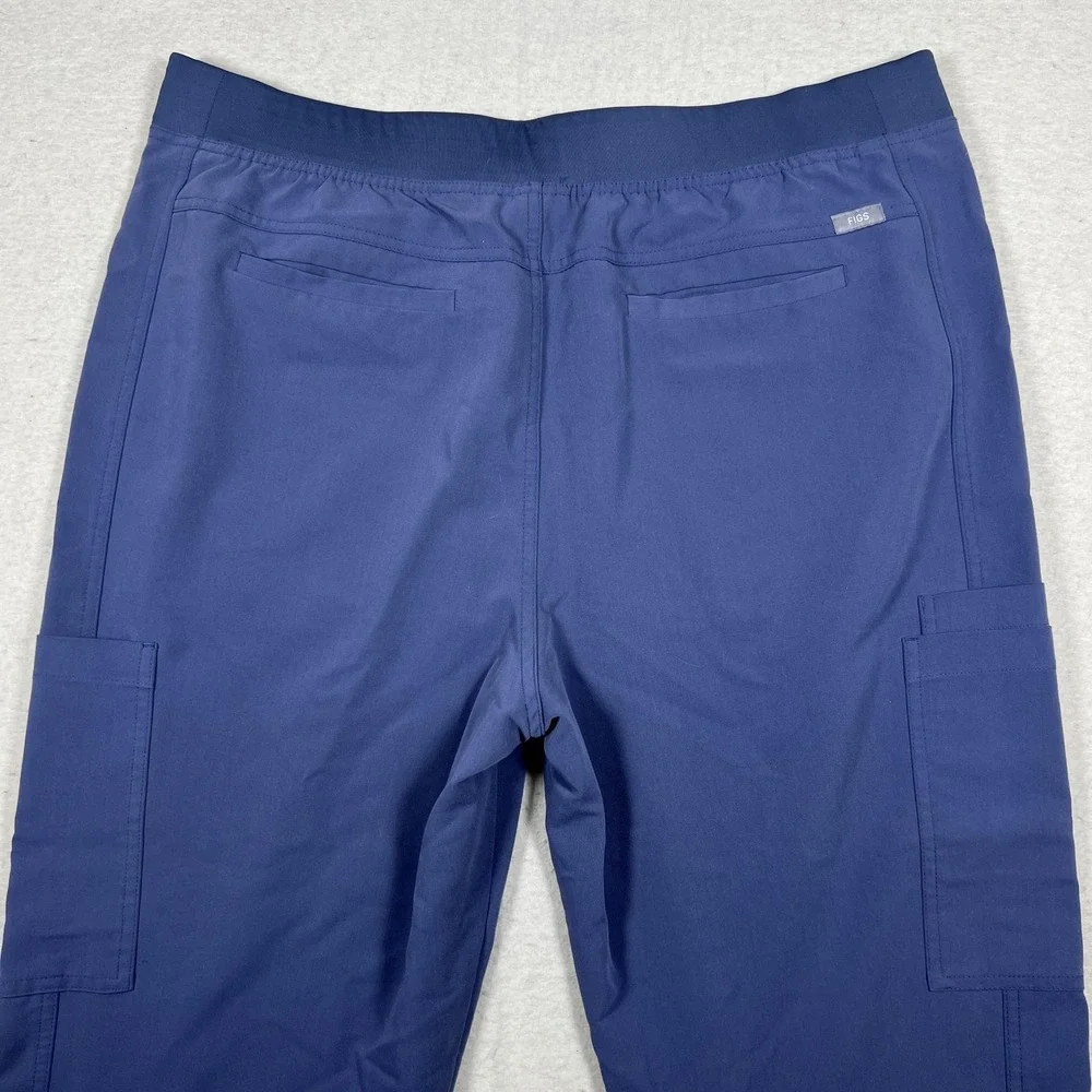 FIGS Axim Technical Collection Scrub Pants Mens XXL Short Blue Cargo Medical‎